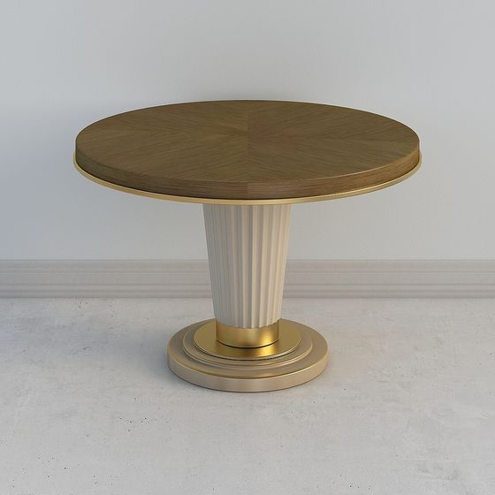 Art Deco Round Table 3D model