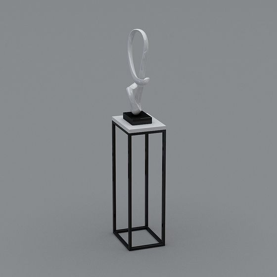 Abstract Sculpture 3D model for Modern Art Spaces