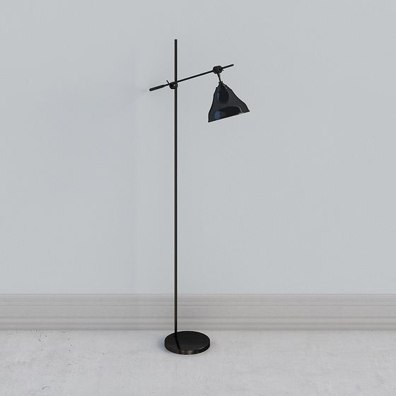 Industrial Floor Lamp 3D model