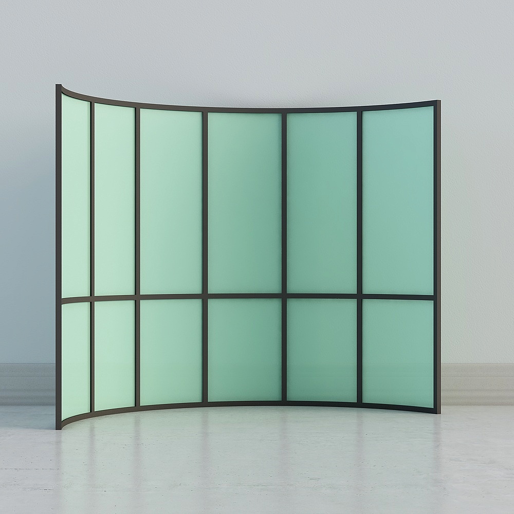 Ventana de cristal curvado