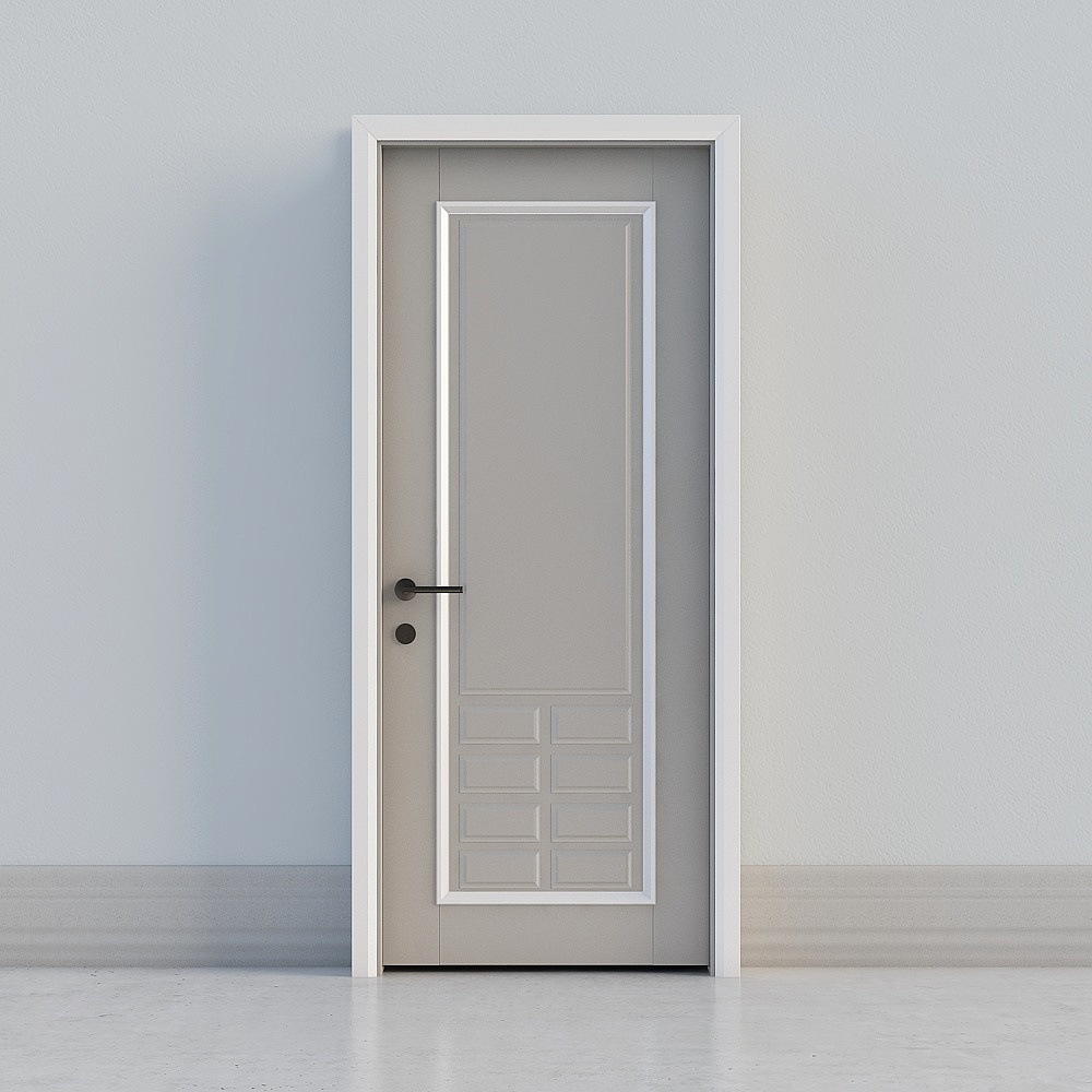 City Window 3D model - Modern Minimalist Door