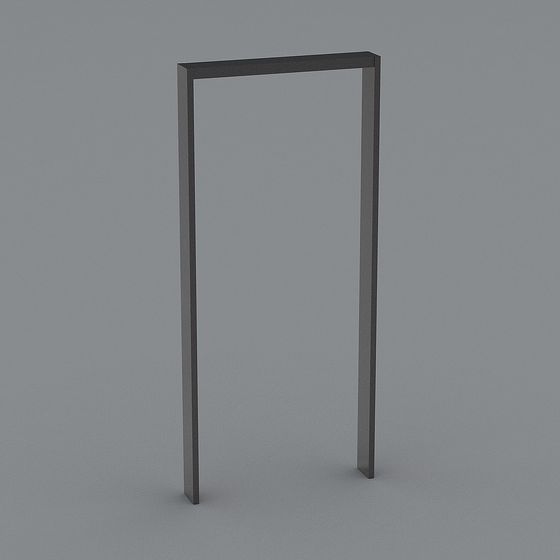 Minimalist Metal Door 3D Model for Contemporary Design