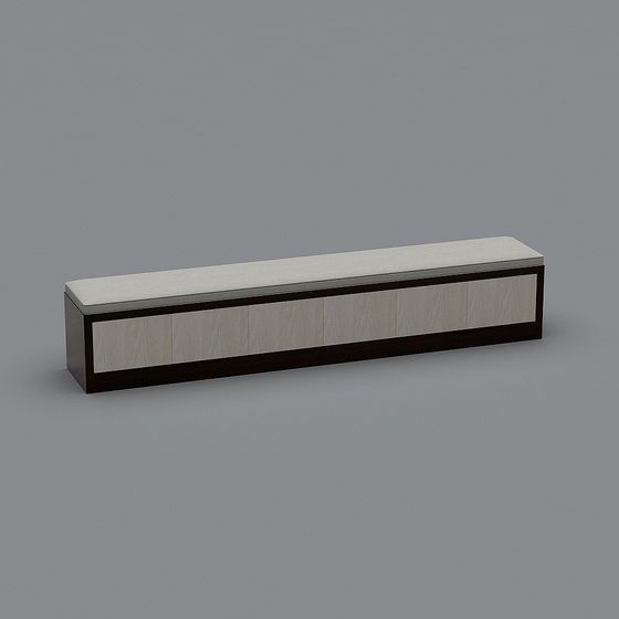 Urban Bench 3D model for Modern Aesthetics