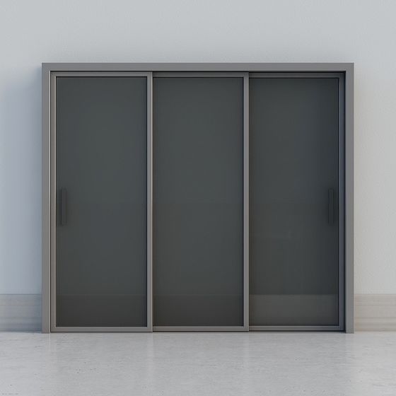 Стеклянная раздвижная дверь