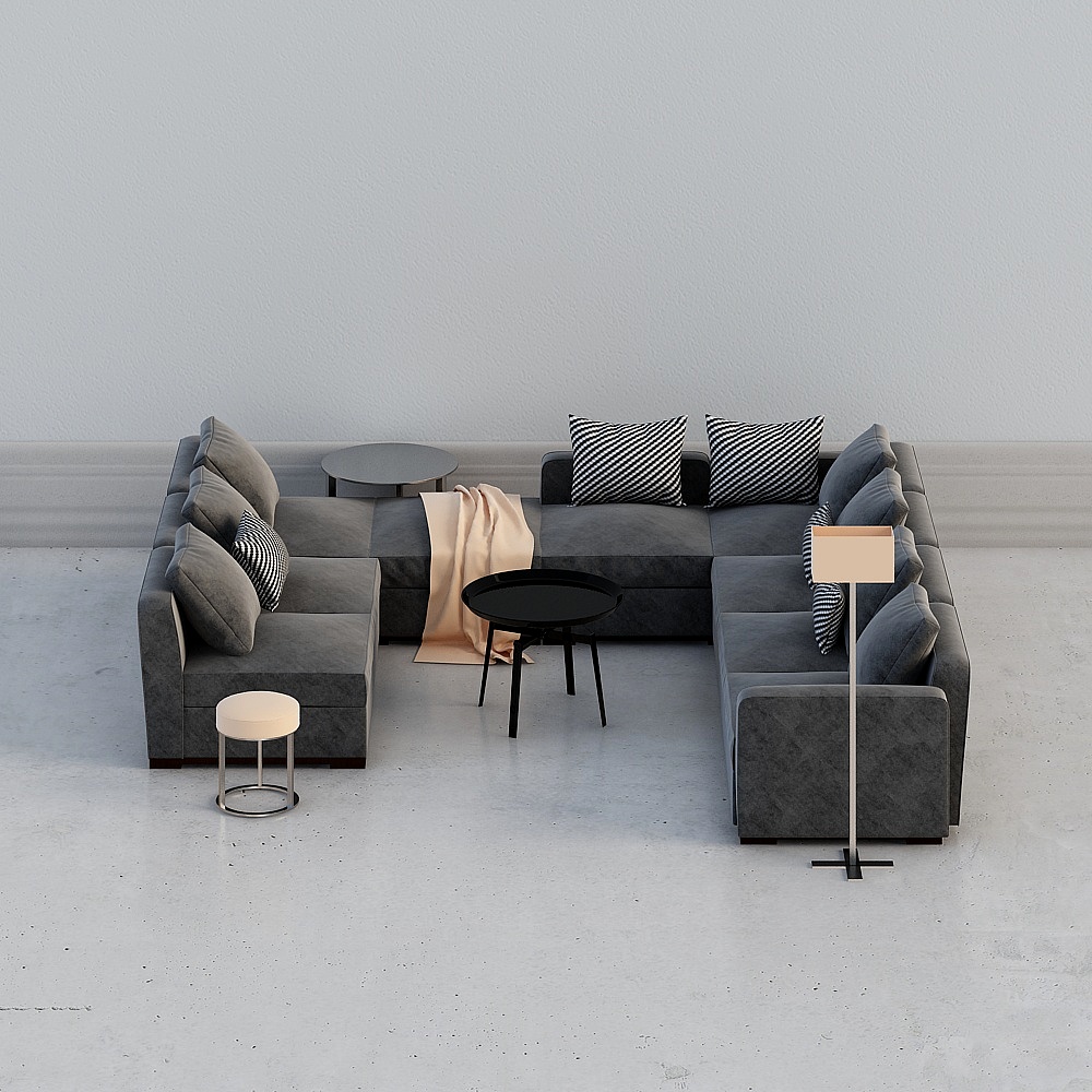 Urban Living Room Sofa 3D model