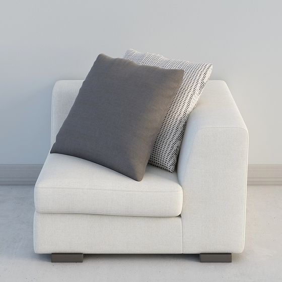 Modern Low-Polygon Sofa 3D model