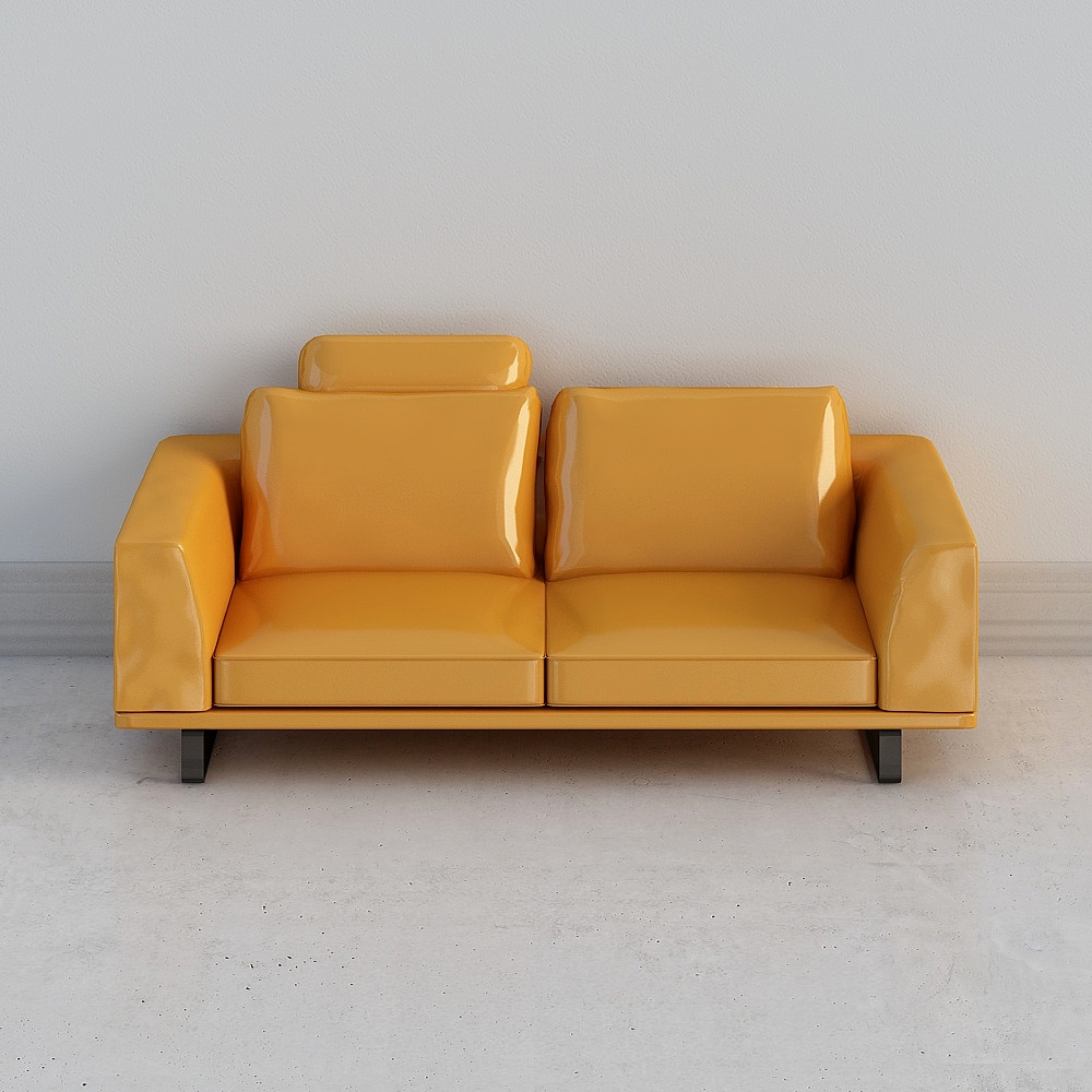 Urban Comfort Low-Poly Sofa 3D model