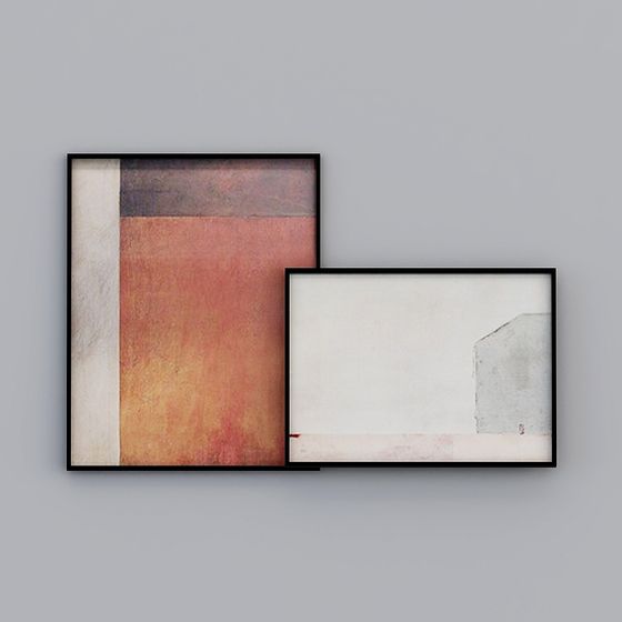 Abstract Art Frame 3D model for Creative Projects