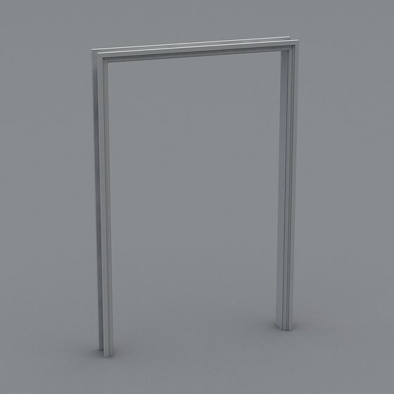Sleek Metal Door Frame 3D model