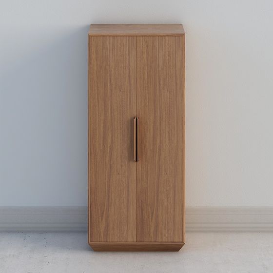 Low-Poly Modern Wardrobe 3D model