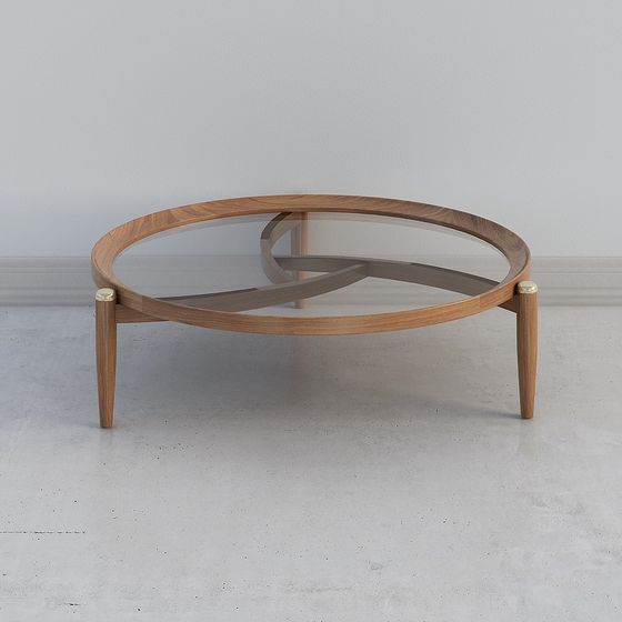 Low-Polygon Round Table 3D Model Design