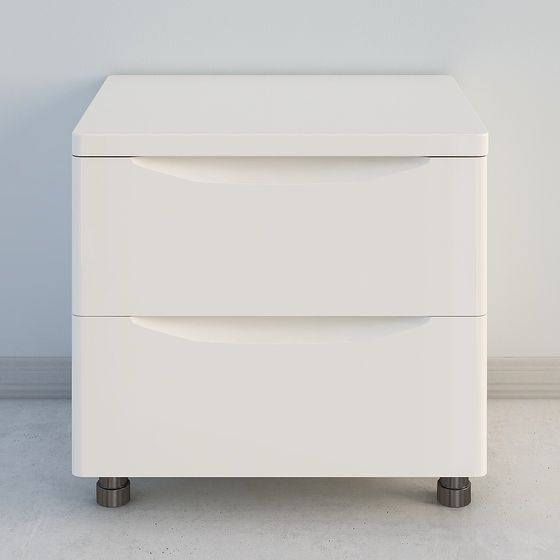 Minimalist Bedside Table 3D model