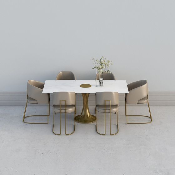 Elegant Dining Table 3D model