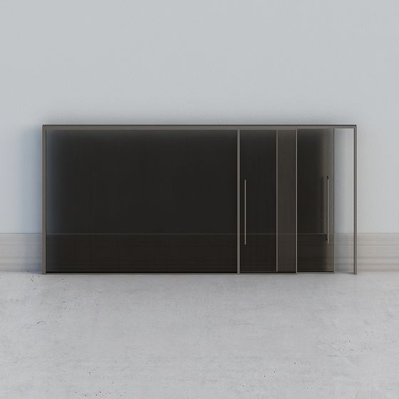 Sleek Minimalist Storage Cabinet 3D model