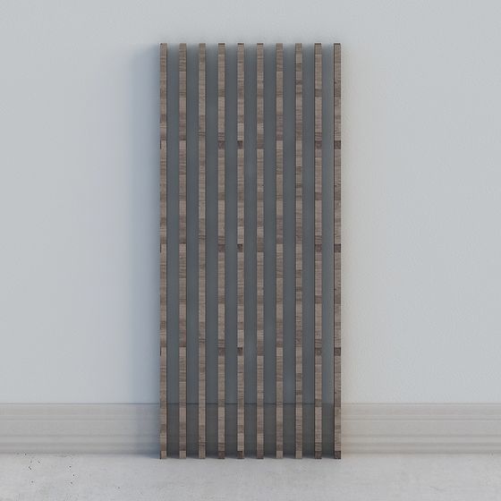 Wood Grain Vertical Fence Low Poly 3D model for Creative Projects