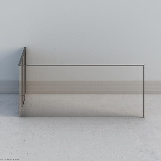 Minimalist Metal Frame 3D model for Modern Spaces