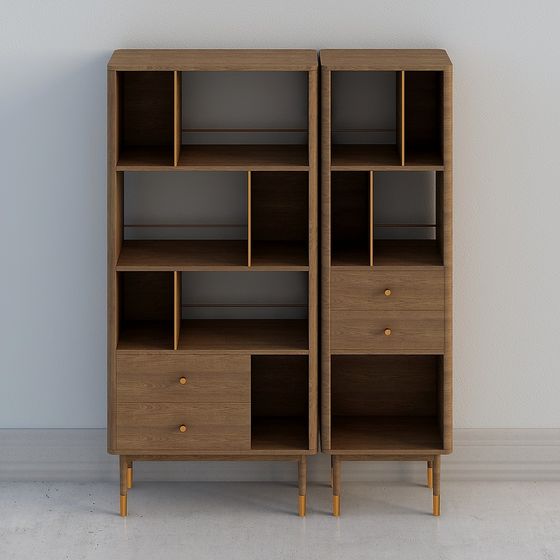 Urban Bookshelf 3D model for Modern Interiors