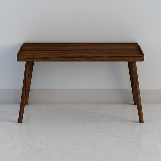 Mid-Century Console Table 3D model