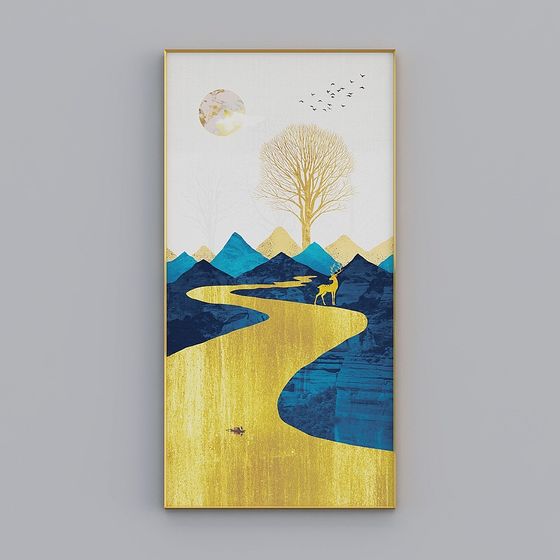 Mountain River Dream 3D model