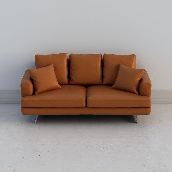Modern Low-Polygon Sofa 3D model