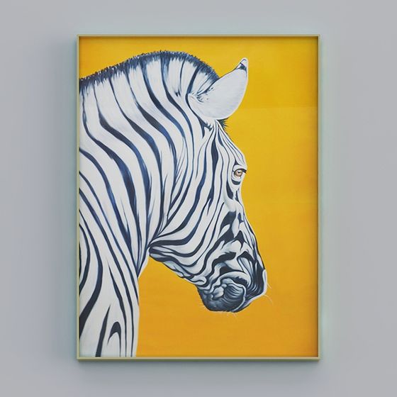 Realistic Low-Poly Zebra 3D model for Creative Projects