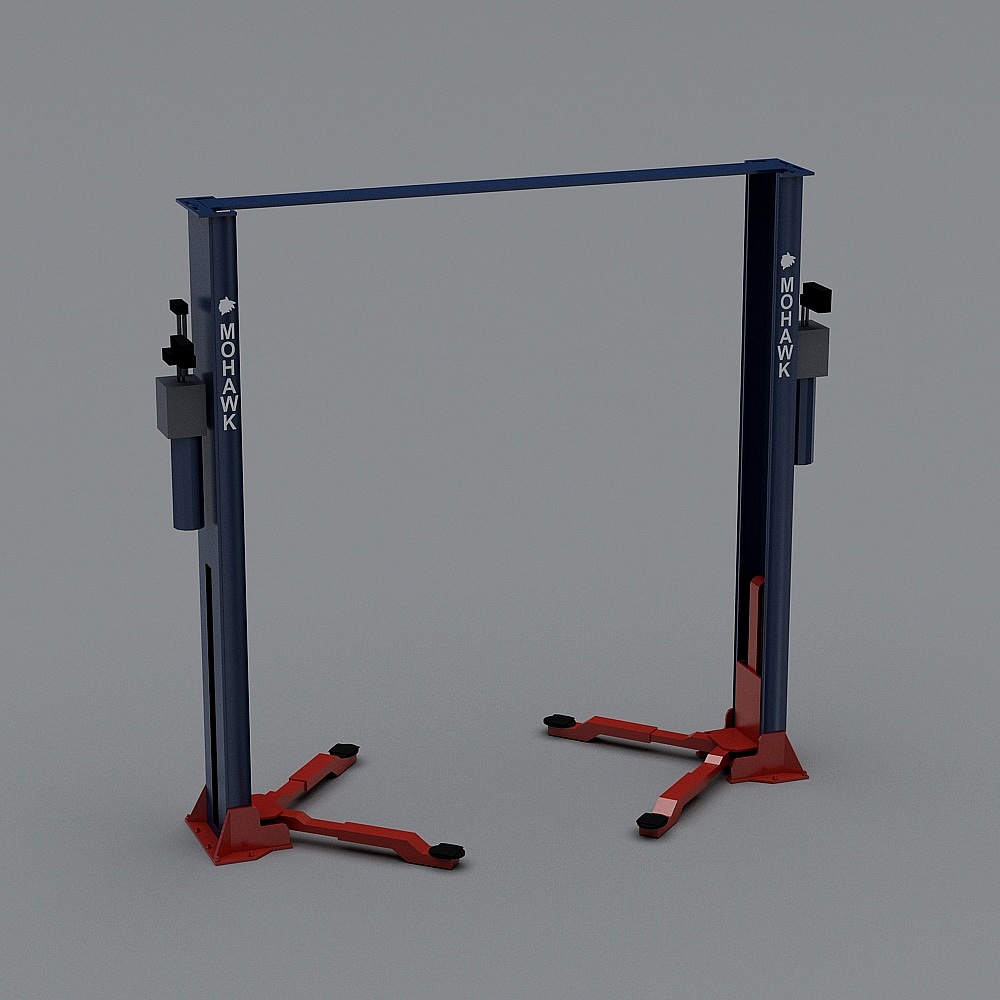 Low-Poly Mohawk Car Lift 3D model