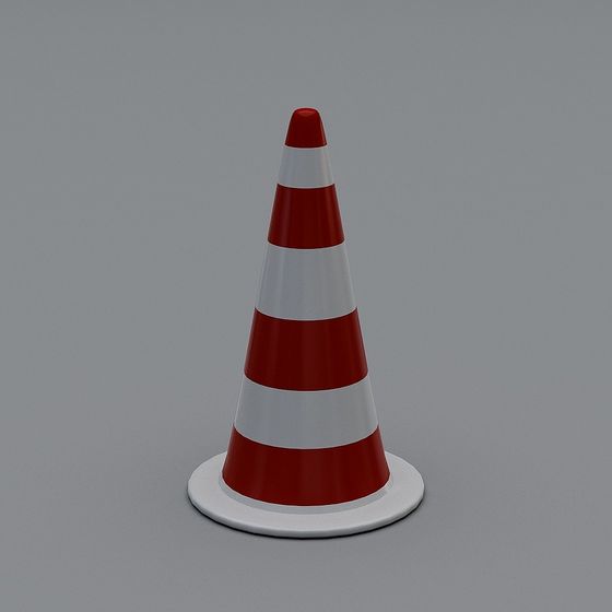 Low-Poly Traffic Cone 3D model