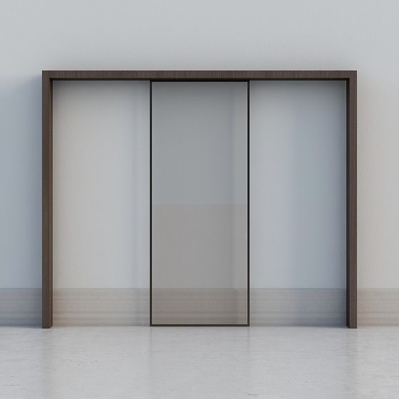 Modern Glass Sliding Door 3D model