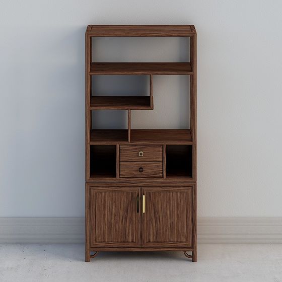 Urban Elegance Bookshelf 3D model for Creative Spaces