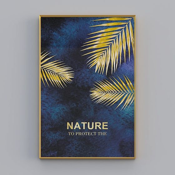 Nature's Light Palm Leaves 3D model