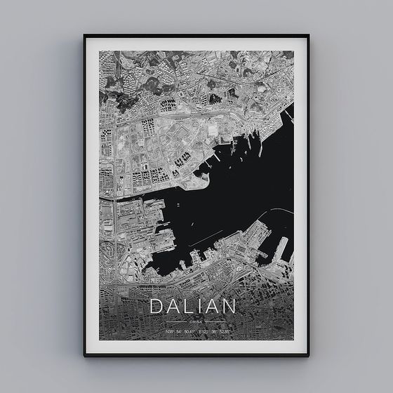 Dalian Cityscape 3D model for Creative Projects