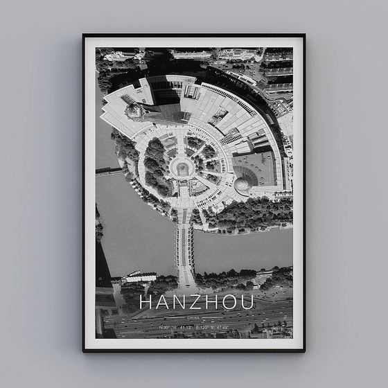 Elegant Hangzhou Cityscape 3D model for Creatives