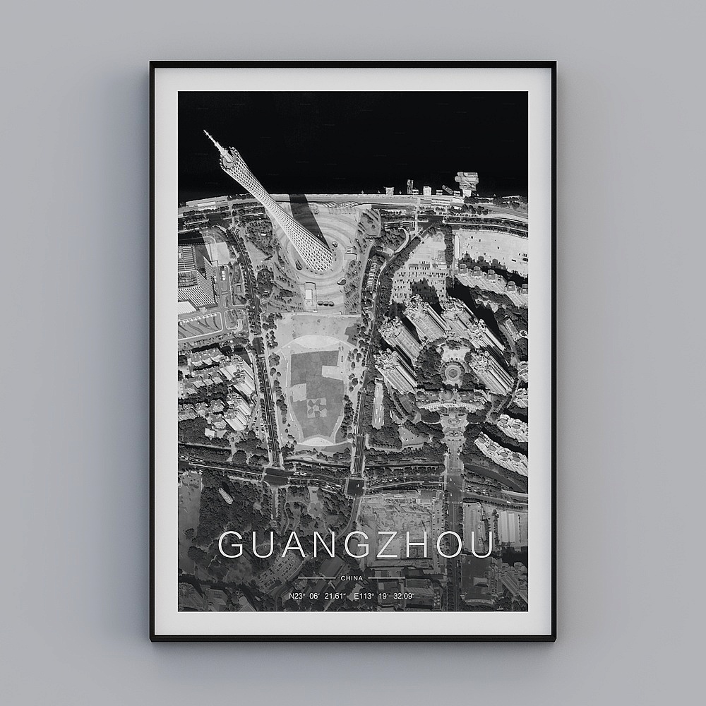 Guangzhou Skyline 3D model