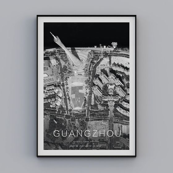 Guangzhou Skyline 3D model