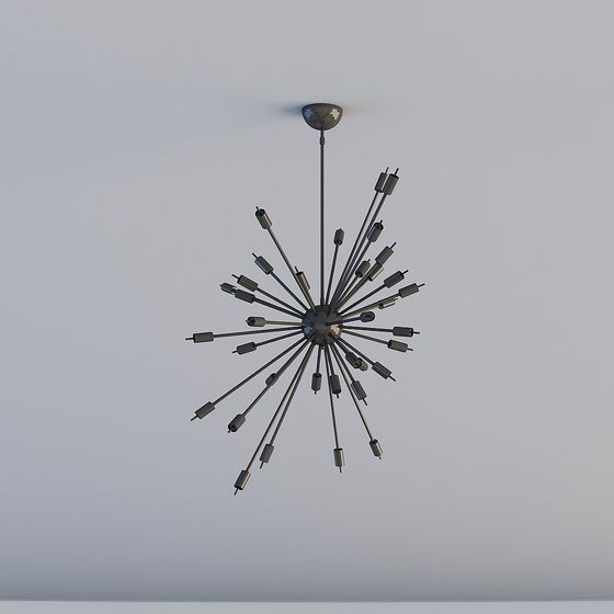 Modern Starry Sky Chandelier 3D model