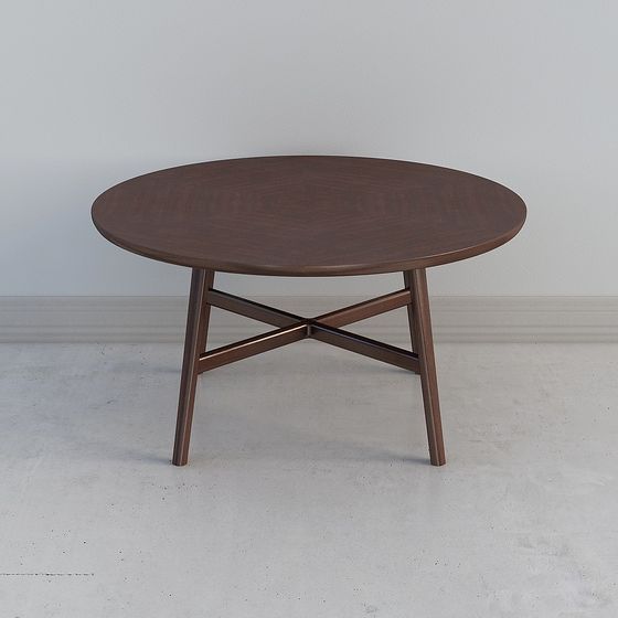 Low-Poly Round Table 3D model Design for Modern Interiors