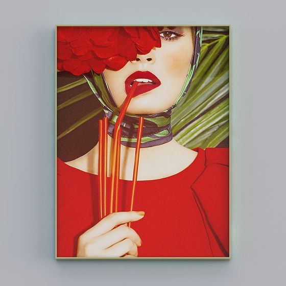 Red Lips Enchantment 3D model