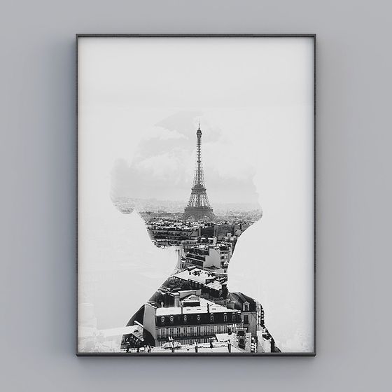 City Kiss 3D model - A Unique Artistic Fusion