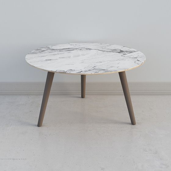 Stylish Low-Poly Round Table 3D Model for Modern Spaces