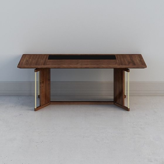 Folding Office Desk 3D model