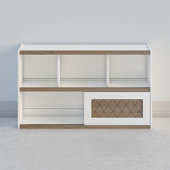 Contemporary Urban Bookshelf 3D model