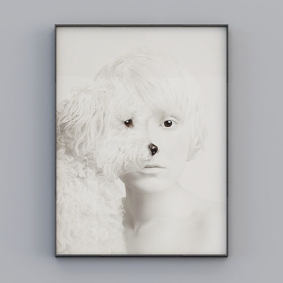 Surreal Human-Dog Hybrid 3D Model