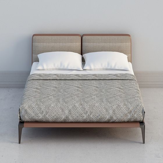 Urban Luxury Bed 3D model Design