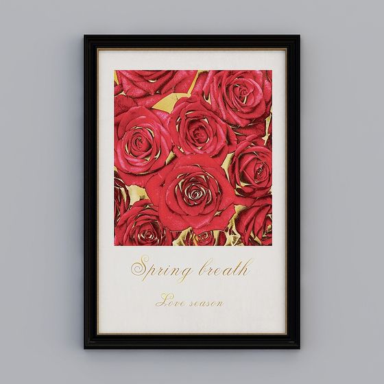 Spring Breath - Romantic Rose 3D model