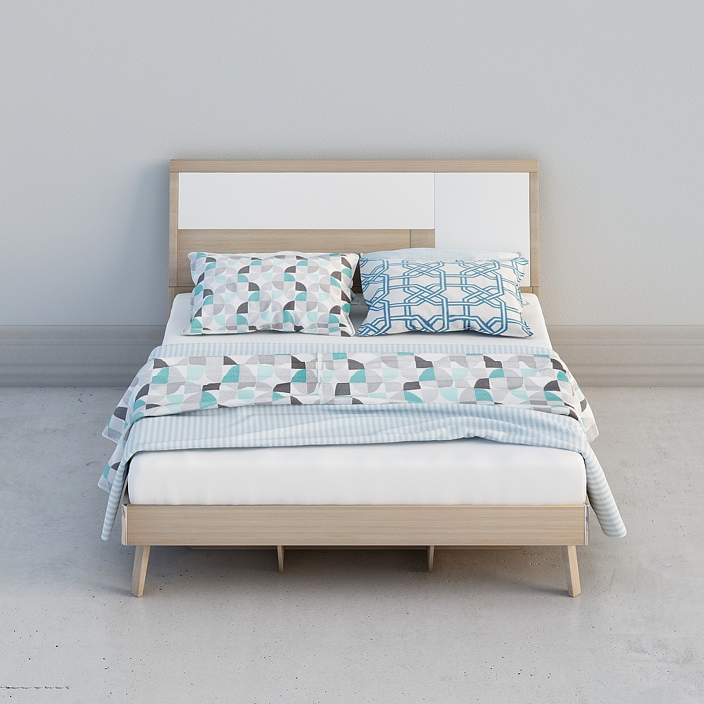 Zeitgenössisches Kingsize-Bett