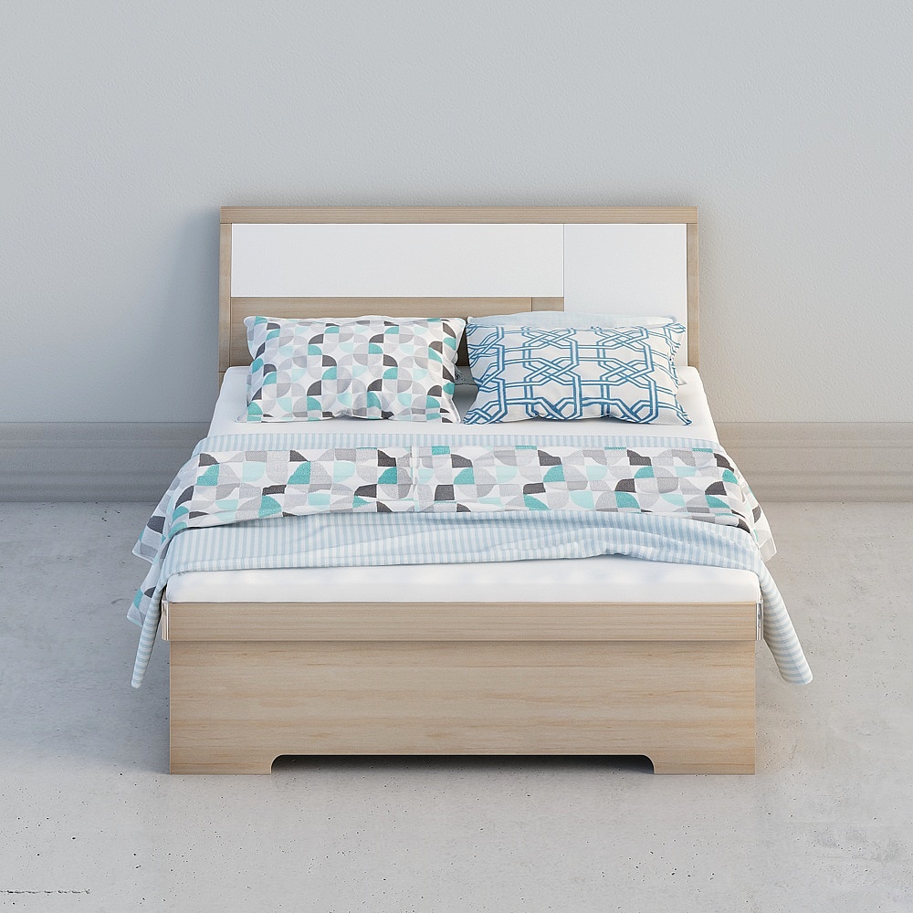 white wood 1m 5m high box bed