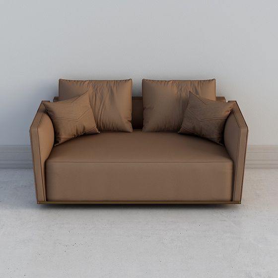 Elegant Low-Poly Sofa 3D Model for Modern Spaces