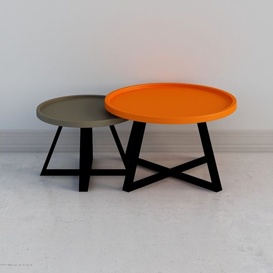 Stylish Round Side Table 3D model for Modern Spaces