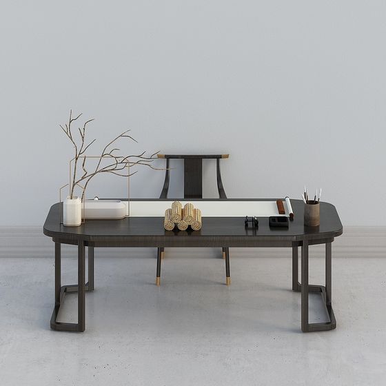 Elegant Ink Flow Table 3D model for Modern Interiors