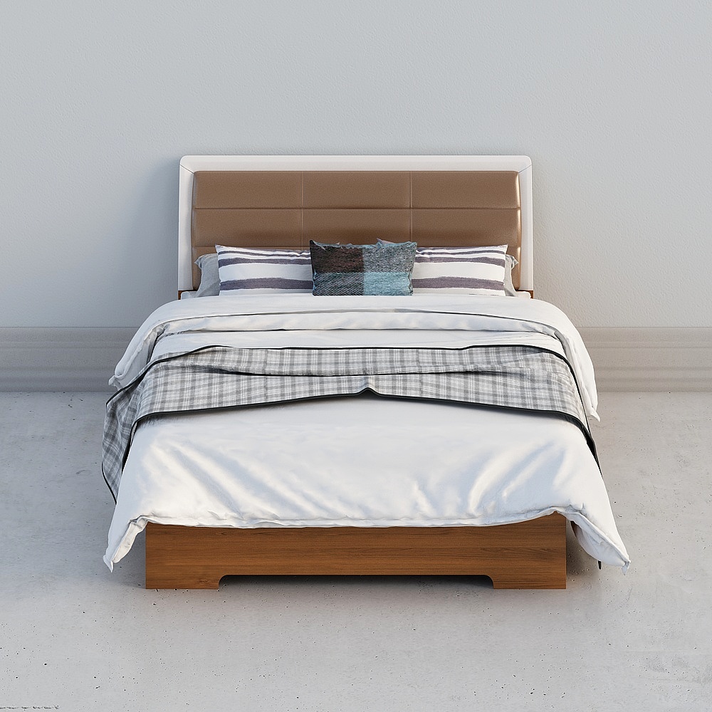 เตียงกล่องสูงขาว 1 เมตร 5 เมตร 5